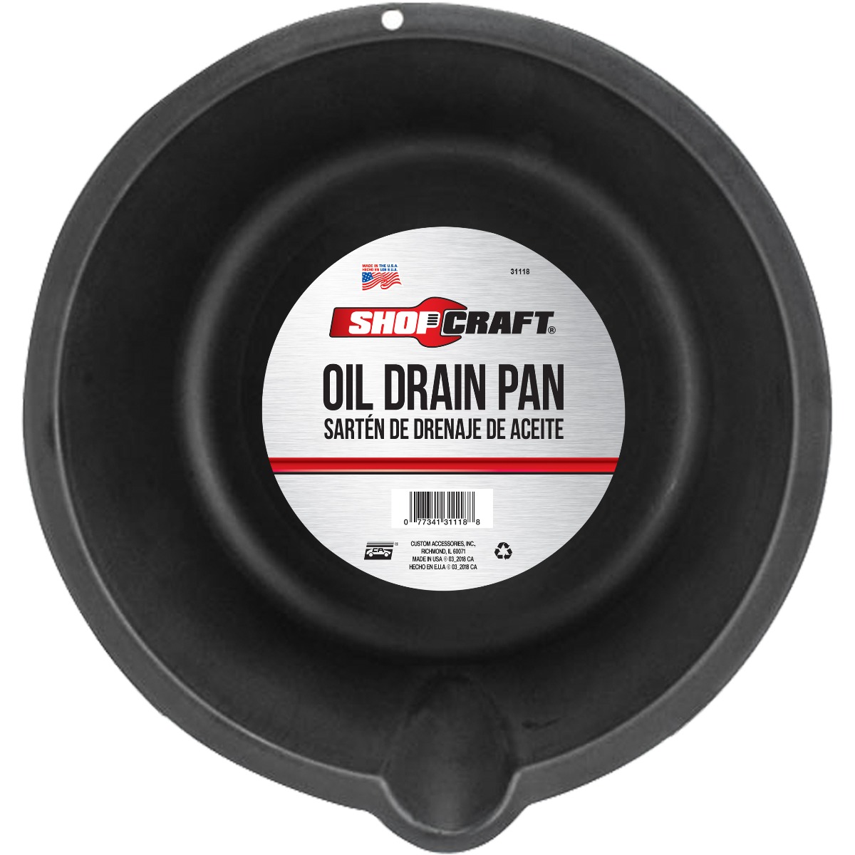 Custom Accessories Oil Drain Pan