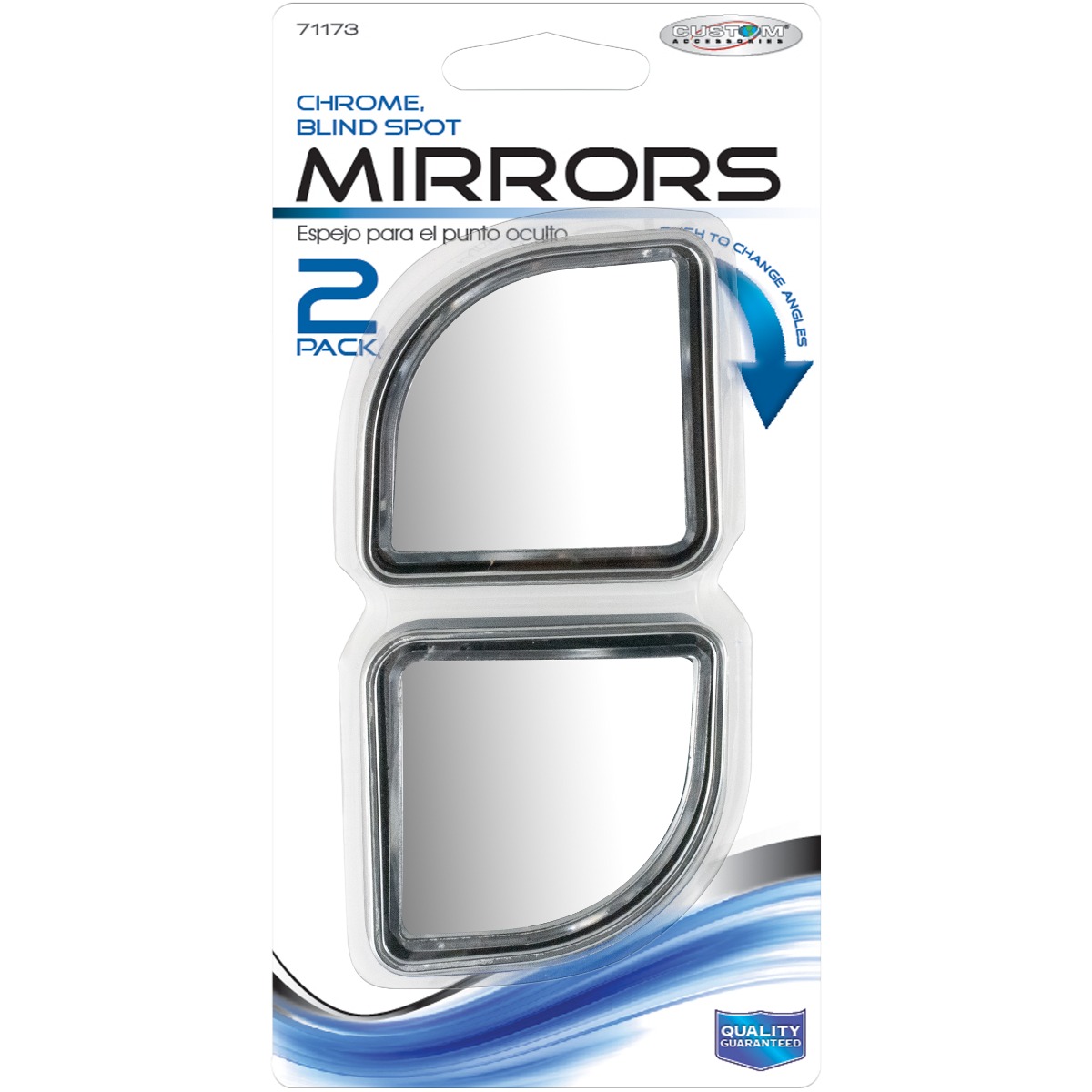 Custom Accessories Round Blind Spot Mirror, 2 In.