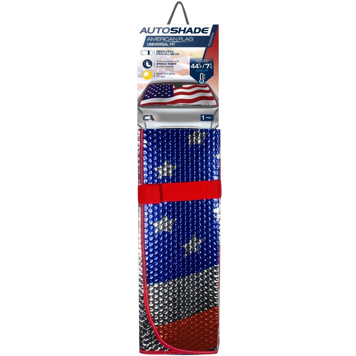 Custom Accessories American Flag Sunshade